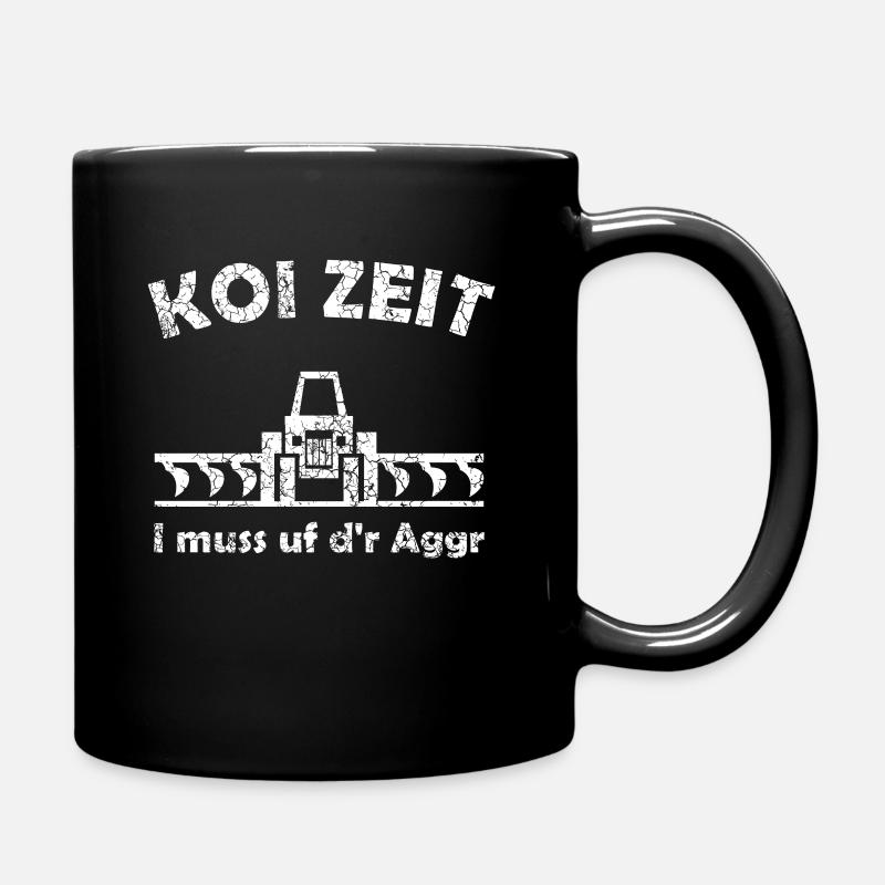 Koi Zeit I muss dr aggr 1123 - Tasse einfarbig - Schwarz