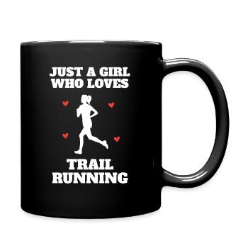 Montagne Trail Running Fille Femme - Mug uni - noir - Droite