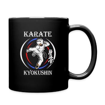 Karate Kyokushin Kickboxen Kampfkunst - Tasse einfarbig - Schwarz - Rechts