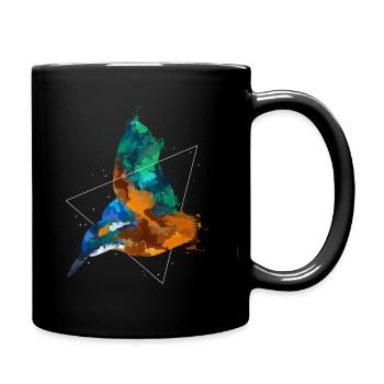 kingfisher - Full Colour Mug - black - Right