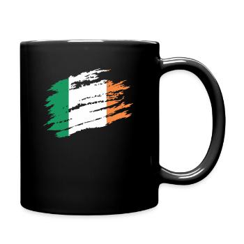 Irish Flag Ireland Football Rugby Cricket St. - Tasse einfarbig - Schwarz - Rechts