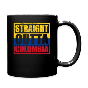 Straight Outta Colombia - Full Colour Mug - black - Right