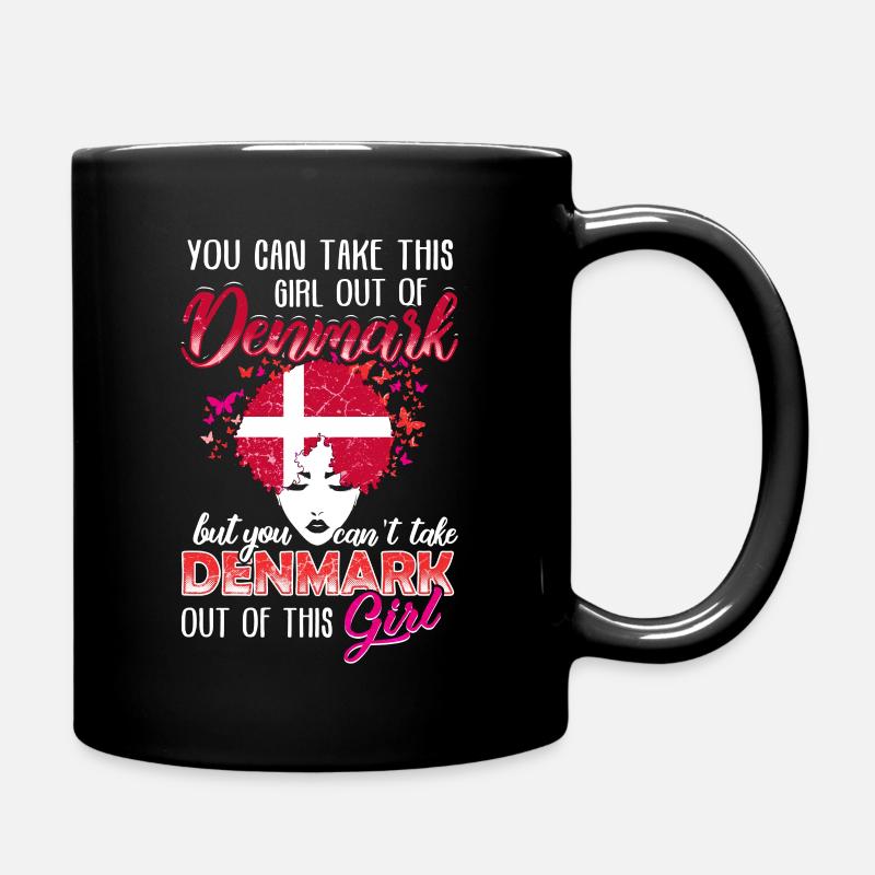 Danish girl - Full Colour Mug - black