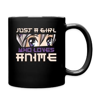 Juste une fille qui aime l'anime - Manga - Mug uni - noir - Droite