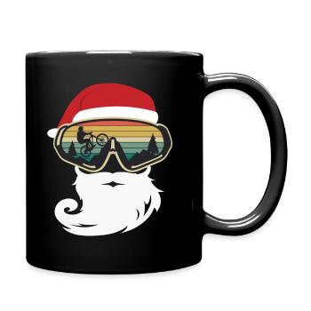 VTT Vélo de Noël VTT VTT - Mug uni - noir - Droite