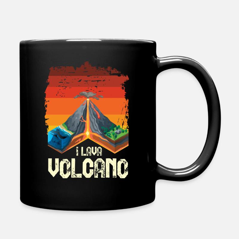 volcan - Mug uni - noir