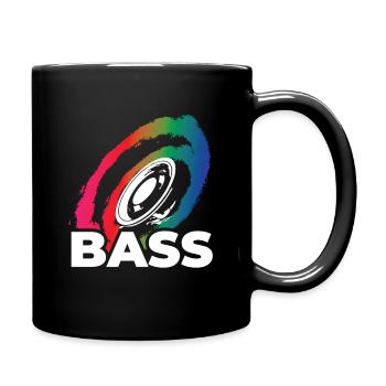 Music Bass Dubstep Music Musicstar bassist DJ - Full Colour Mug - black - Right