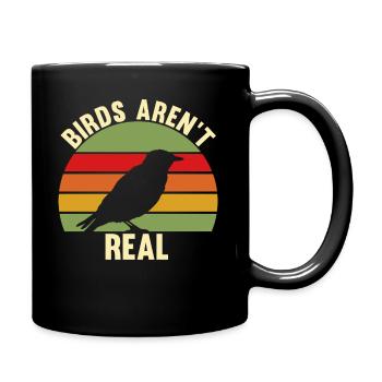 Les oiseaux ne sont pas de vrais cadeaux de la théorie du complot pour Theo - Mug uni - noir - Droite