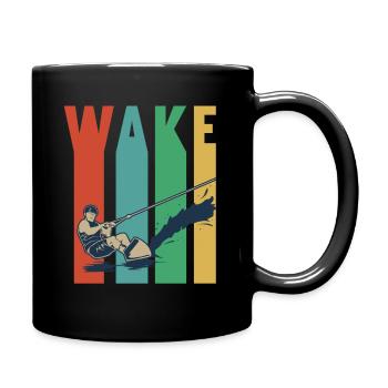 Conception de wakeboard pour un wakeboarder - Mug uni - noir - Droite