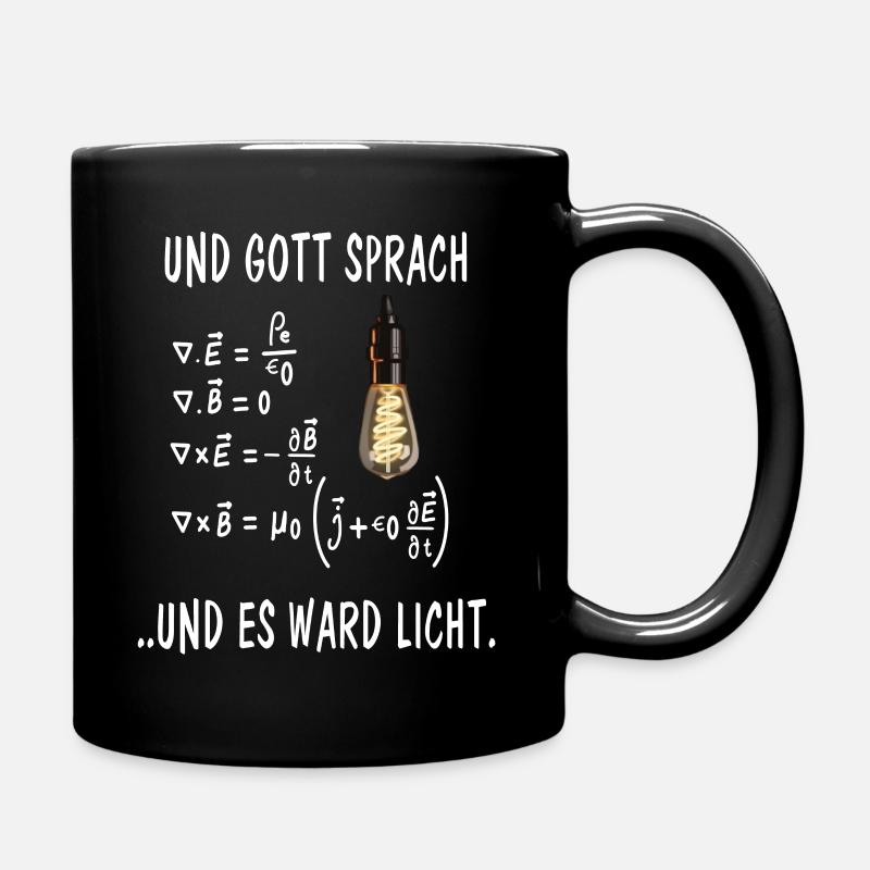 Physik Maxwell Gleichungen Physiker Mathematiker S - Tasse einfarbig - Schwarz