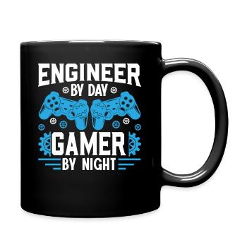 Ingénieur By Day Gamer By Night - Mug uni - noir - Droite