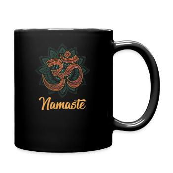 namaste - Full Colour Mug - black - Right