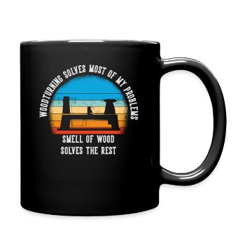 Tourneurs Drechselbank Drechsel - Mug uni - noir - Droite