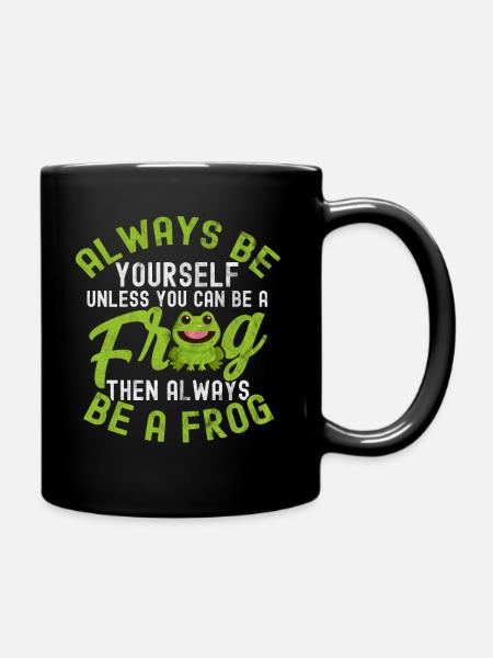 Frosch - Tasse einfarbig - Schwarz