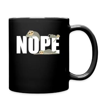 Drôle de paresseux amant Paresseux Cadeau - Mug uni - noir - Droite