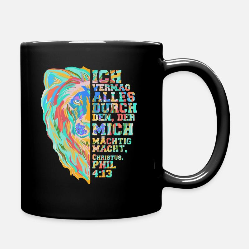 Jesus Löwe von Juda - Tasse einfarbig - Schwarz