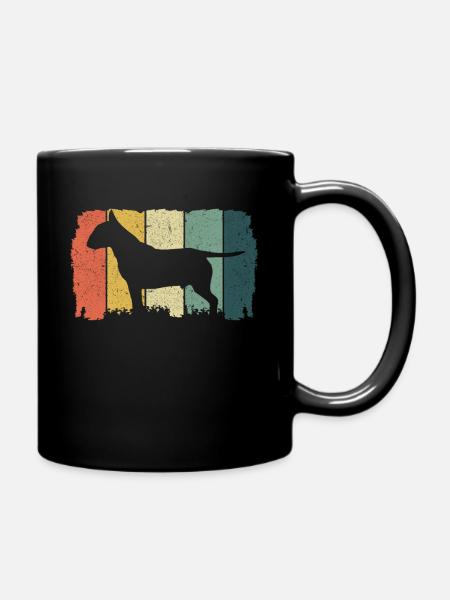 Bullterrier | Bull Terrier Geschenk Hundebesitzer - Tasse einfarbig - Schwarz