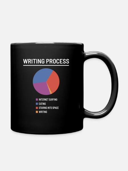 Author writer writing books gift - Full Colour Mug - black