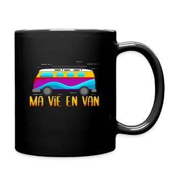 Mein Leben im Van - Tasse einfarbig - Schwarz - Rechts