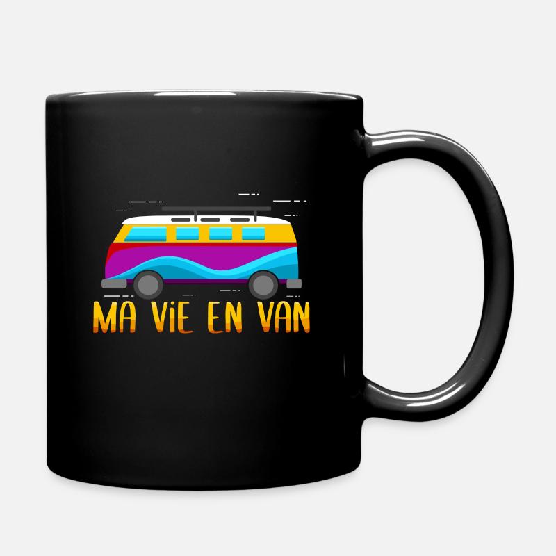 Ma vie dans le van - Mug uni - noir