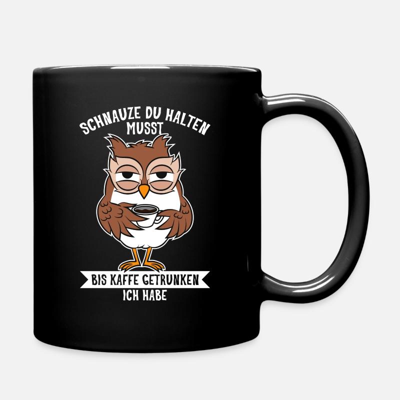 Morgenmuffel - Tasse einfarbig - Schwarz