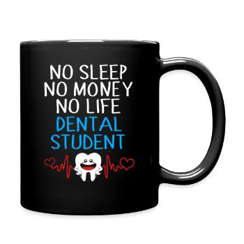 Dentist student female dentist dentistry - Full Colour Mug - black - Right