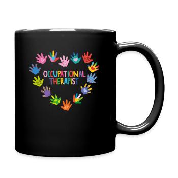Occupational Therapy OT Therapist - Full Colour Mug - black - Right