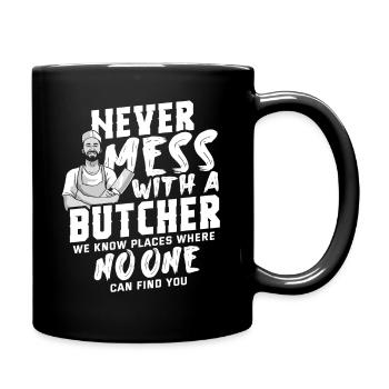 Boucher - Mug uni - noir - Droite