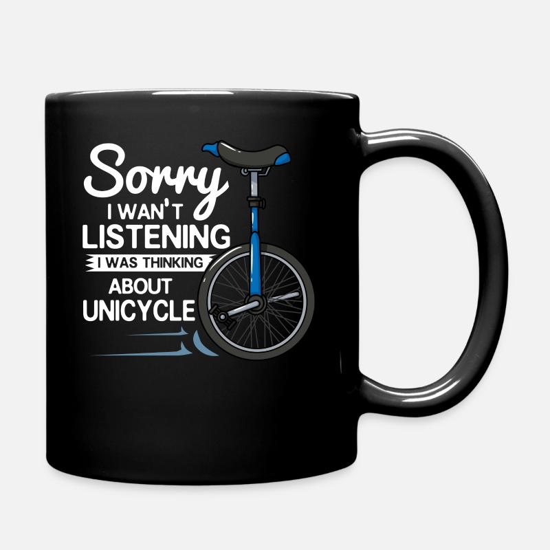 Monocycle vélo vélo roue monocycliste - Mug uni - noir