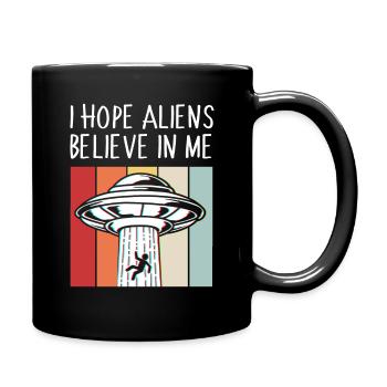 Alien - Tasse einfarbig - Schwarz - Rechts