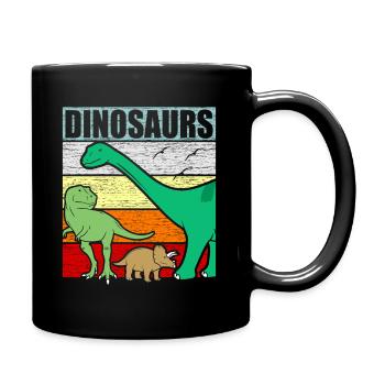 dinosaur - Full Colour Mug - black - Right