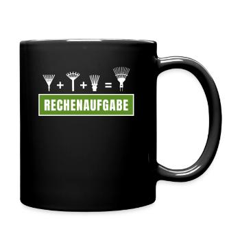 Landschaftsbau Gartenbau Schrebergarten Gärtner - Tasse einfarbig - Schwarz - Rechts