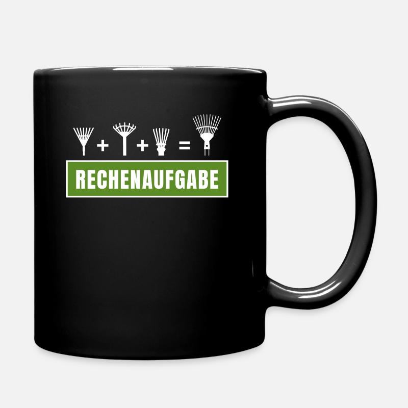 Landschaftsbau Gartenbau Schrebergarten Gärtner - Tasse einfarbig - Schwarz
