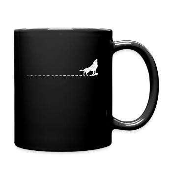Wolf protection de la nature Prédateurs nature cadeau - Mug uni - noir - Droite