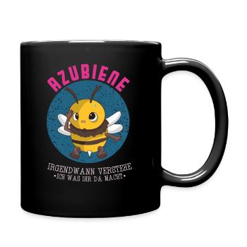 Trainee bee At some point I will understand trainee - Full Colour Mug - black - Right