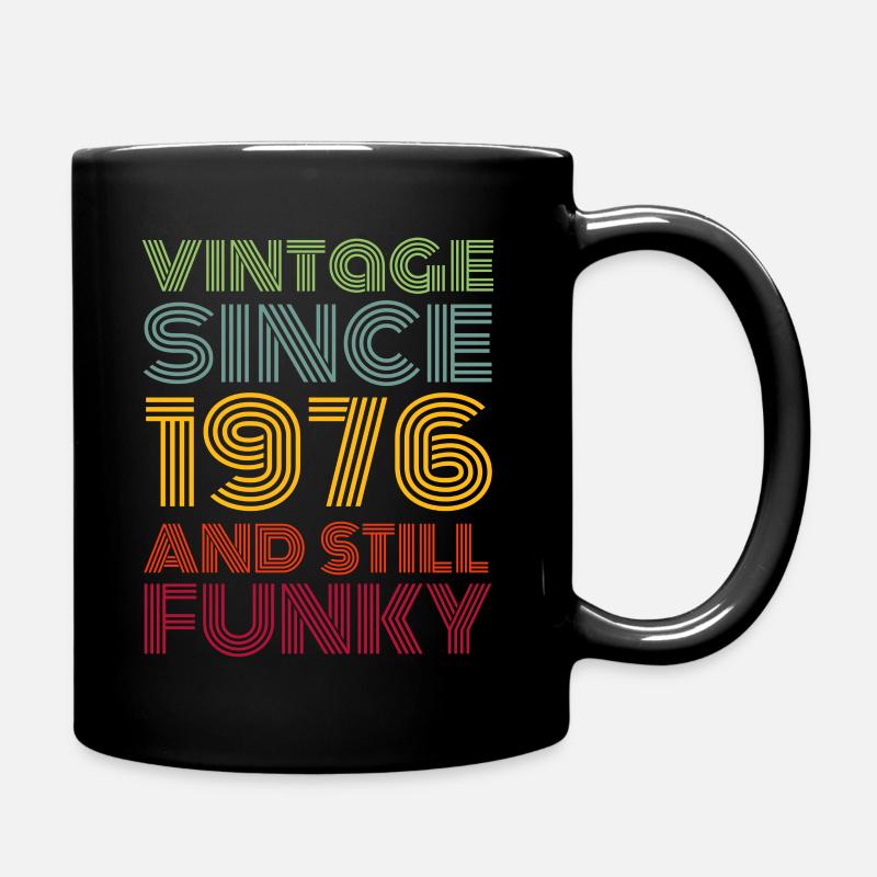 1976 Vintage - Tasse einfarbig - Schwarz