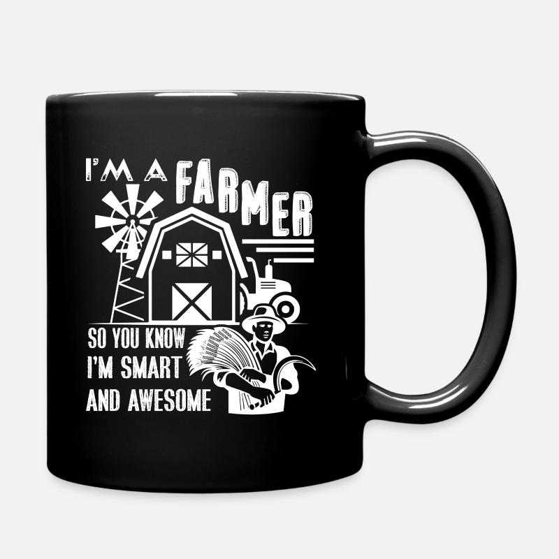 Bauer Ich bin ein großartiger Bauer - Tasse einfarbig - Schwarz