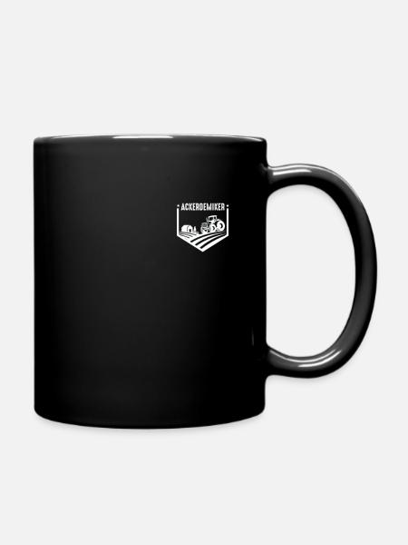 Landwirt Farm Bauernkind Taschendruck Ackerdemiker - Tasse einfarbig - Schwarz