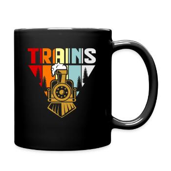 Zug - Tasse einfarbig - Schwarz - Rechts