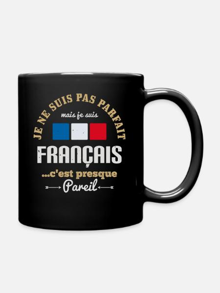Je ne suis pas parfait mais je suis français - Mug uni - noir