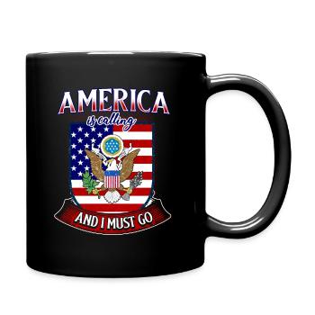 America Fan - Full Colour Mug - black - Right