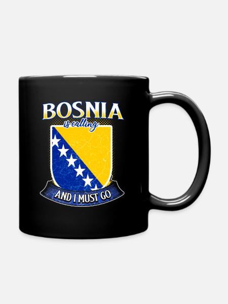 Bosnia is calling - Full Colour Mug - black