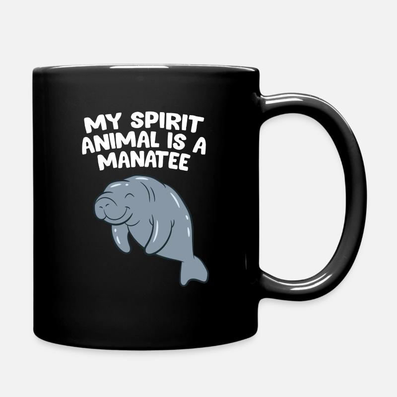 Seekühe Sind Meine Lieblingstiere - Tasse einfarbig - Schwarz