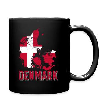 Danemark Pavillon pays Frontière - Mug uni - noir - Droite