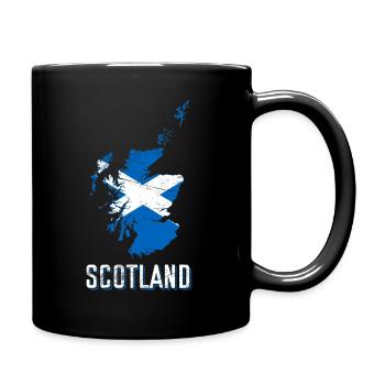 Scotland Flag Geography - Full Colour Mug - black - Right