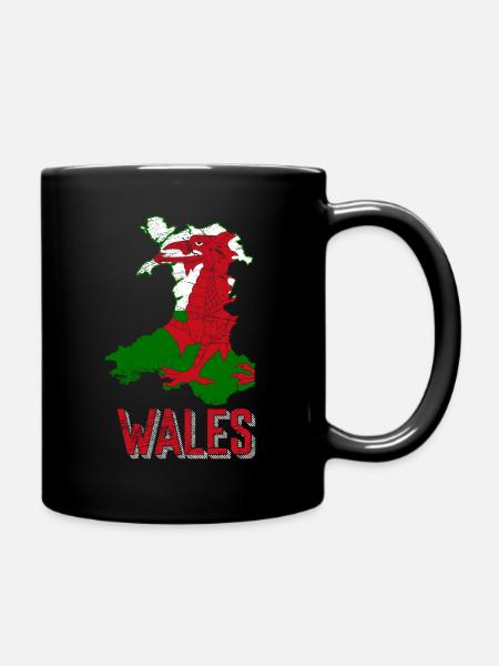 Wales - Full Colour Mug - black