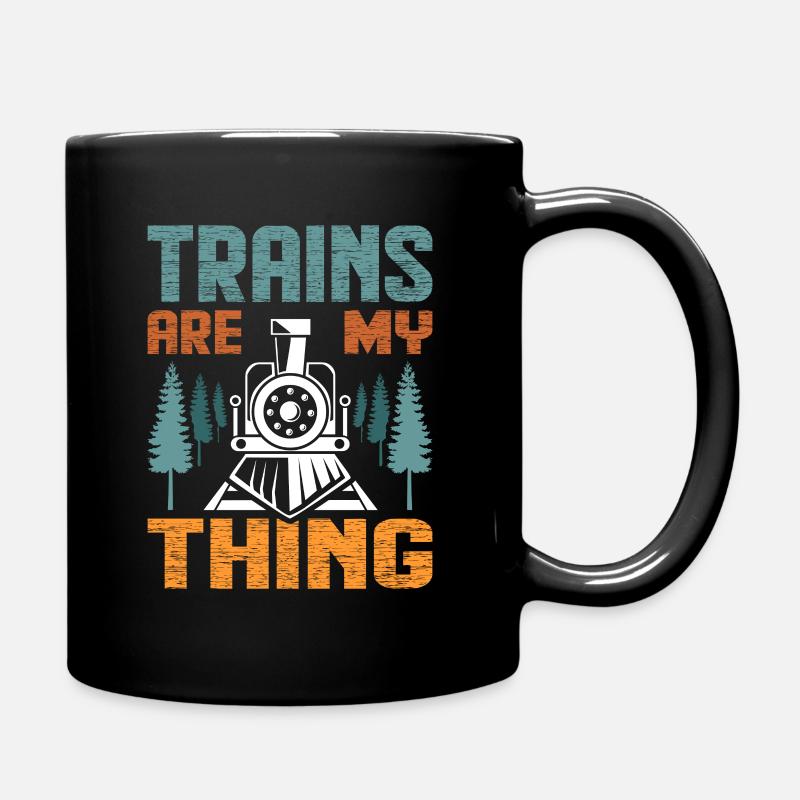 Zug - Tasse einfarbig - Schwarz