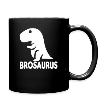 Brother brosaurus dino brothers gift - Full Colour Mug - black - Right