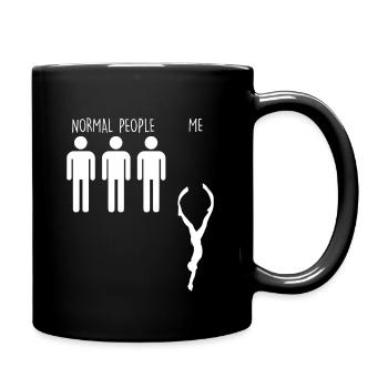 Apnea diving apnea diver gift freediving - Full Colour Mug - black - Right