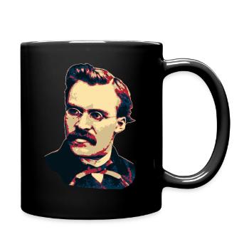 Friedrich Nietzsche - Tasse einfarbig - Schwarz - Rechts